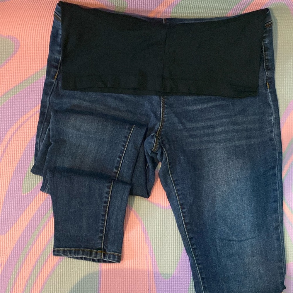 Indigo Poppy XL Maternity Skinny Jeans